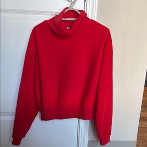 Old Navy Vibrant Red Cowl Neck Sweater